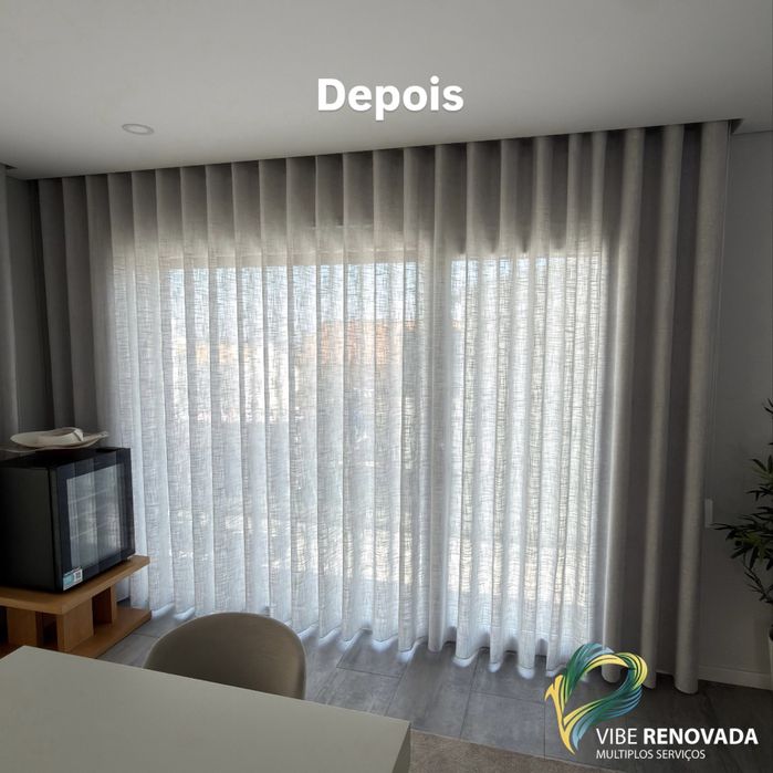 Cortinados a medida efeito onda