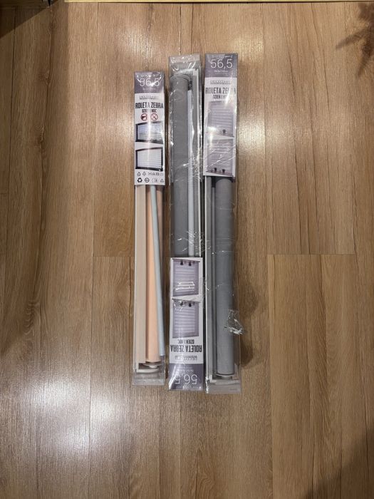 56,5 cm x 150 cm 5 szt. DECOTeam roleta zebra rolety zestaw dzień i noc szara i ecrue ecru
