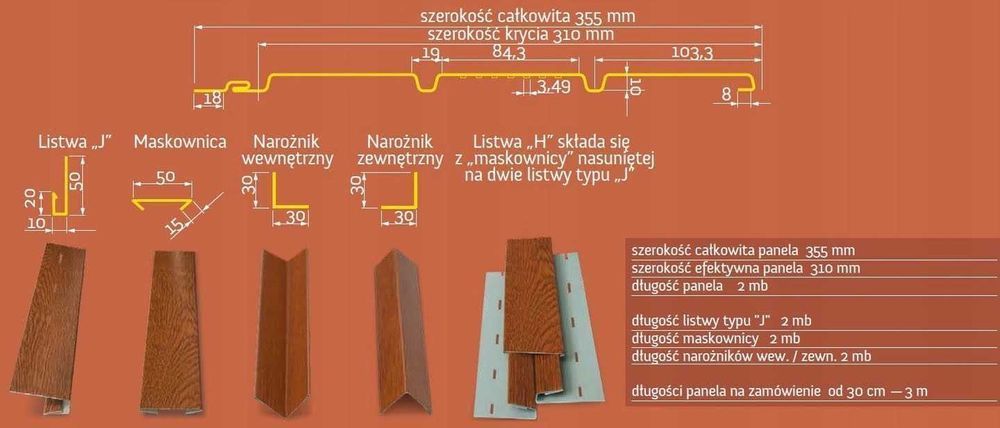 OD RĘKI! Podsufitka stalowa powlekana Podbitka dachowa grafit brąz