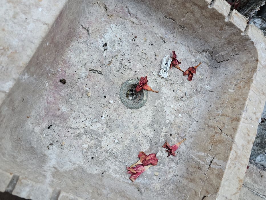 Pia lavatório de pedra mármore 50x50