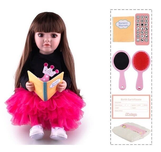 Інтерактивна лялька,кукла , 55 см, пульт, аксесуари, рухає кінцівками