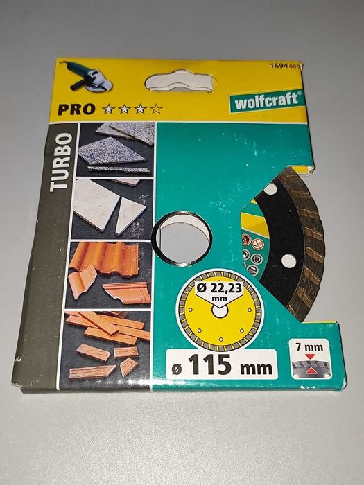 Tarcza Diamentowa Wolfcraft Turbo Q06-1694 000 115mm Nowa