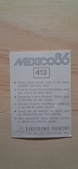Cromo futebol de Mark Hateley(Mexico 86)da Panini