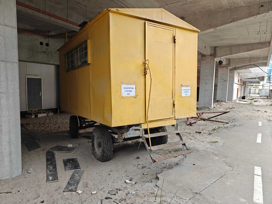 Вагончик на колесах Побутівка  на колесах 2,3м на 4м