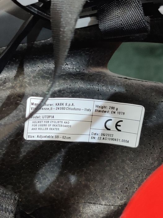 Kask rowerowy KASK utopia L oryginał