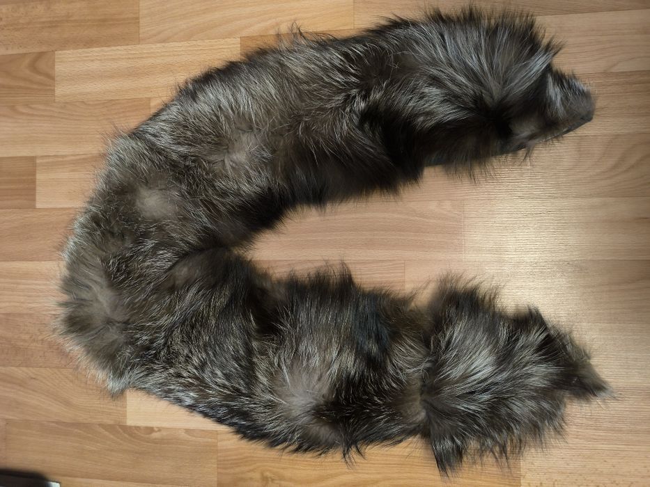 Воротник натуральный чернобуркадлина 125 см