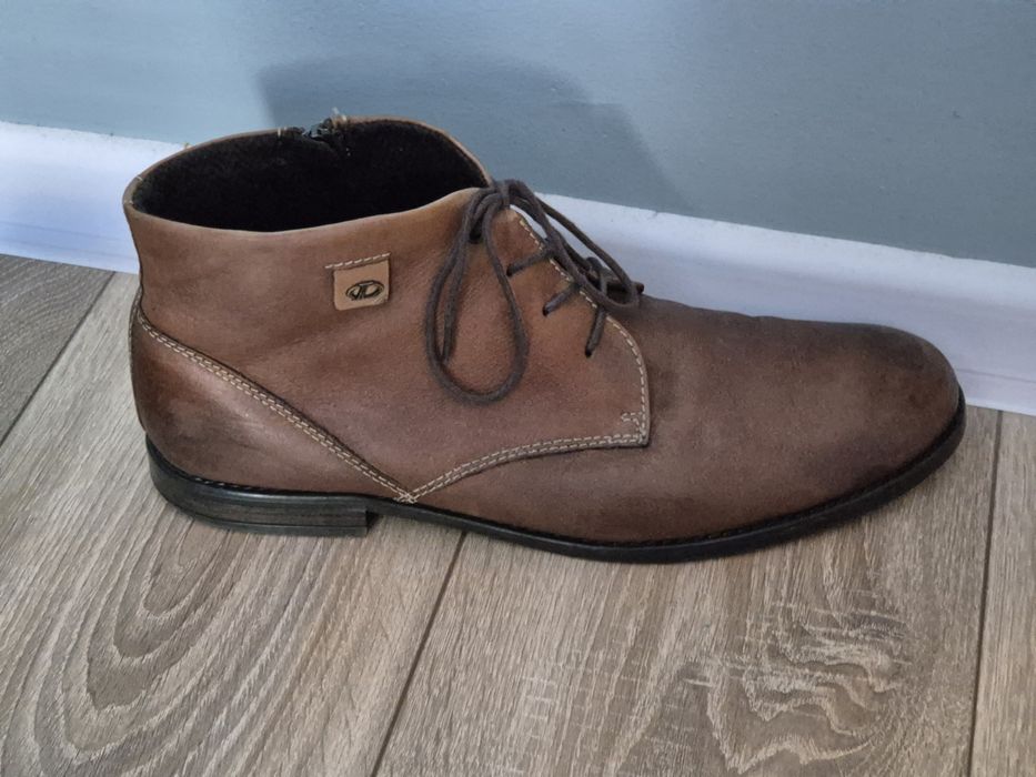 Skórzane buty męskie Lasocki 44