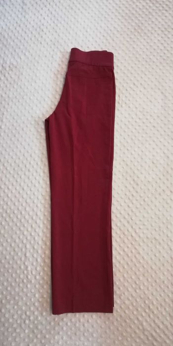 Spodnie Artigiano nowe bordowe w kant r. S 34