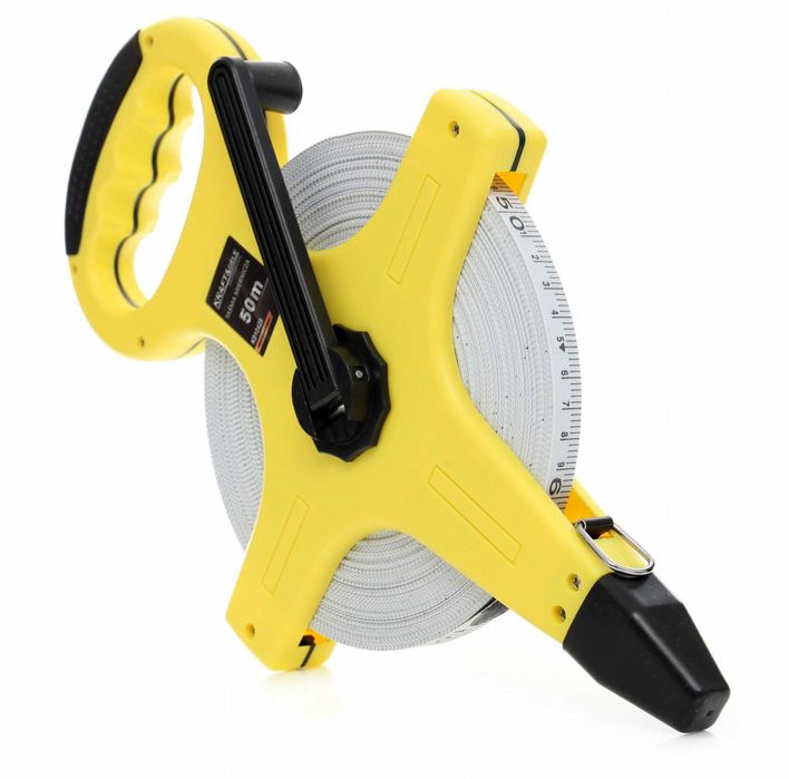 MIARA TAŚMA MIERNICZA METRÓWKA Zwijana Miarka Miara Taśmowa Korbkę 30M