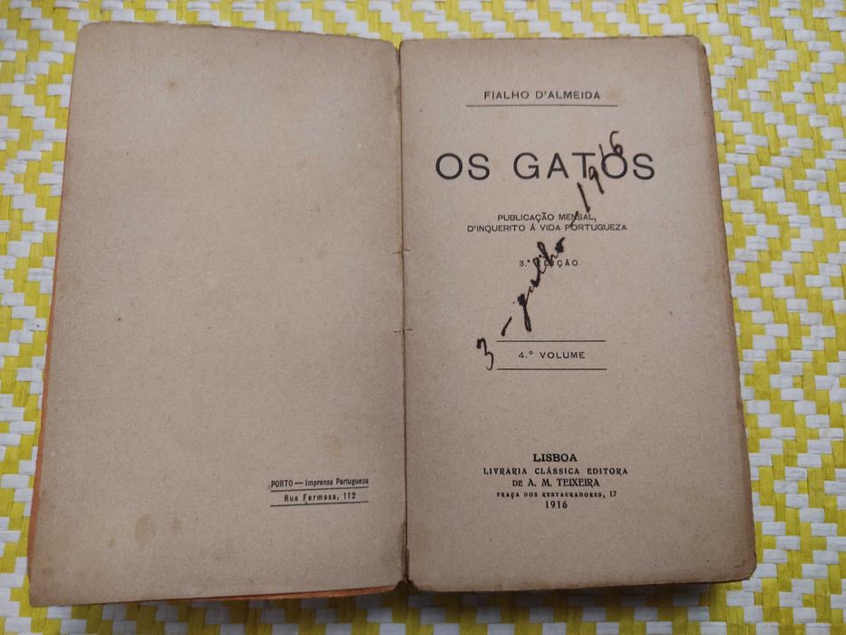 OS GATOS - 4º VOL.Fialho D’Almeida