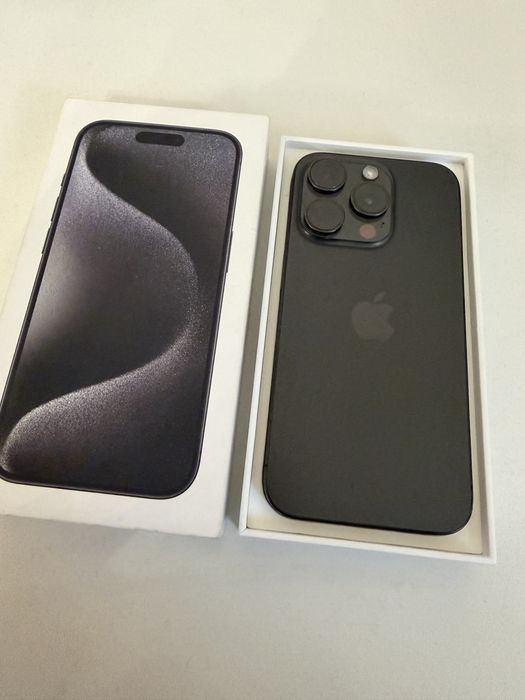 iPhone 15 Pro 128gb Titanium Black Bateria 93%