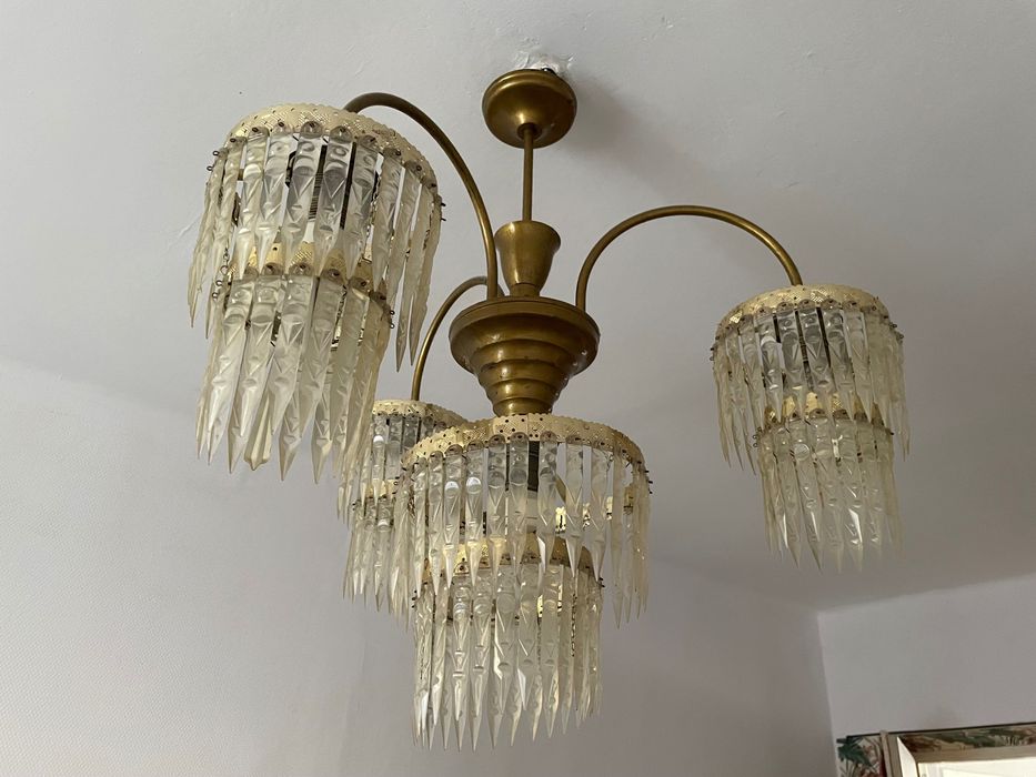 Żyrandol styl PRL
