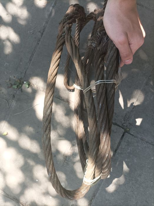 Зачалений стальний буксировочний трос 7 метров