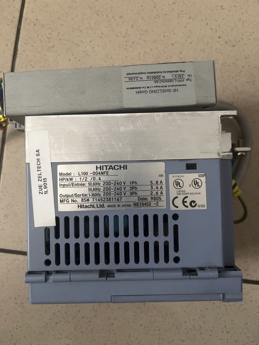 Falownik Hitachi L100-004NFE 0,4 kW – sprawny