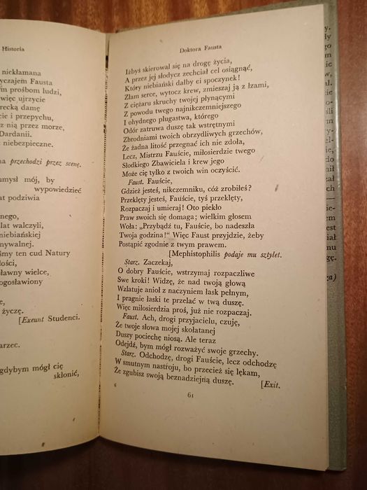 Tragiczna historia Doktora Fausta - Christopher Marlowe