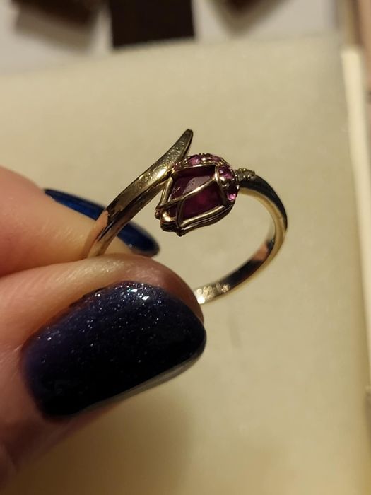 Oryginalny r. 12, rubiny, diamenty