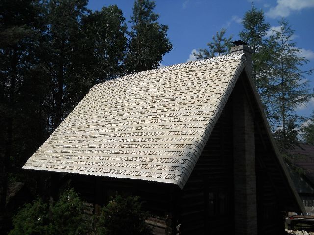 Gont Osikowy Wiór Drewniany Dachy z Gontów Osikowych