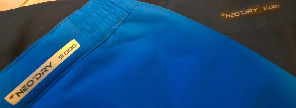 KURTKA & SPODNIE 4F zestaw na narty kombinezon 152 niebieski JAK NOWE