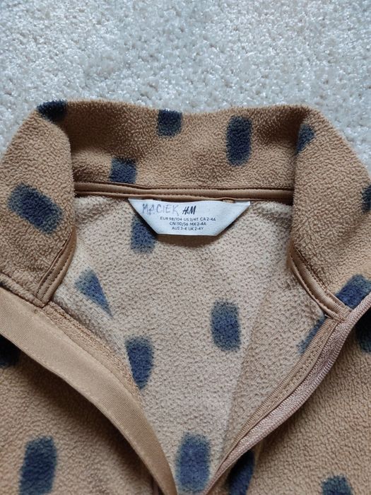 Bluza polar ze stójką na suwak H&M 98/104