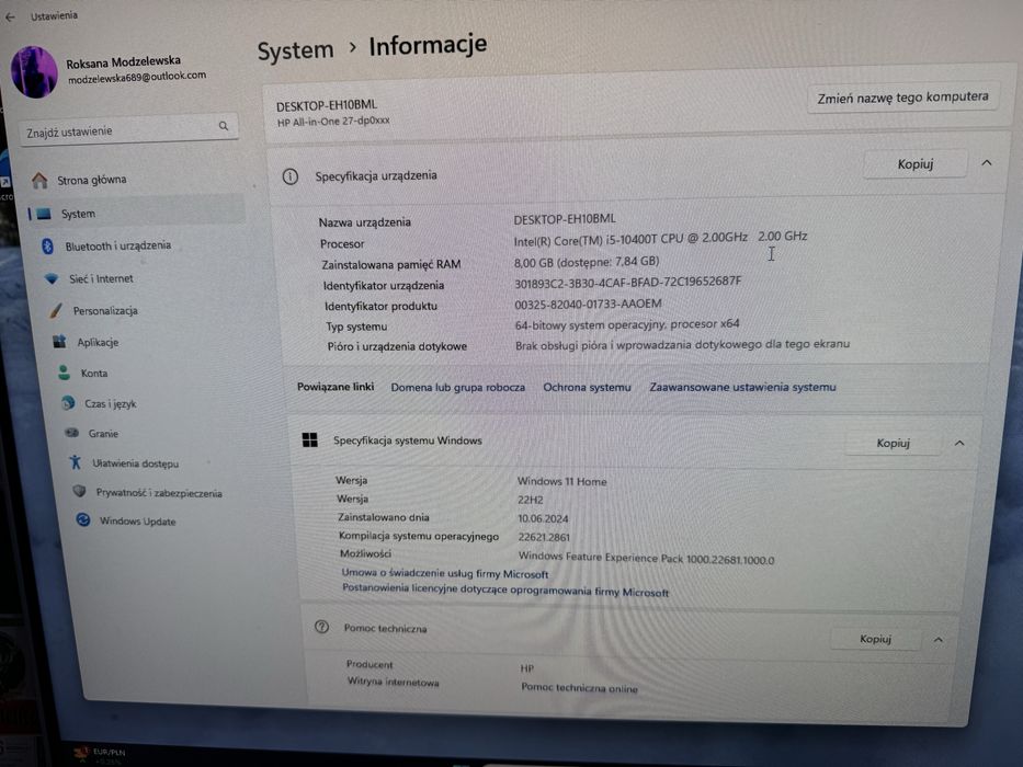Komputer HP All in one