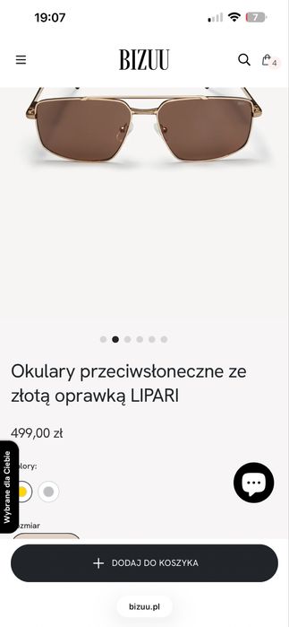 Okulary przeciwsloneczne bizuu