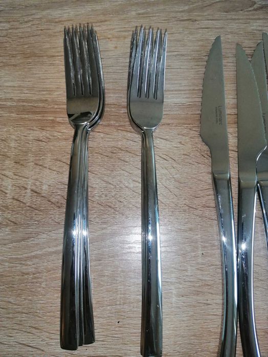 Faqueiro Luminarc aço inox 12 peças de cada
