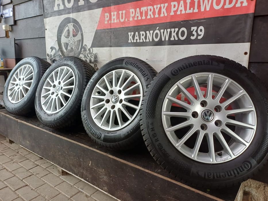 Alufelgi+Opony letnie 195/65 15 5x112 et40 VW Golf VI Passat B5