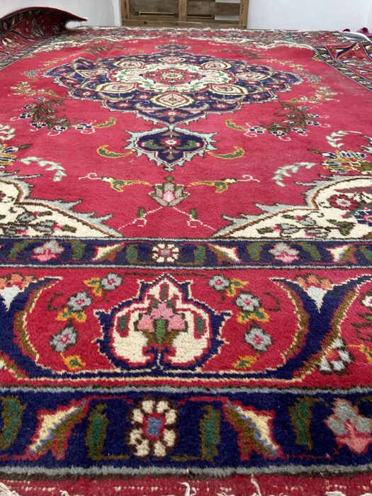 Charmoso Tapete PERSA TABRIZ Vintage look [290x200cm], autêntico!