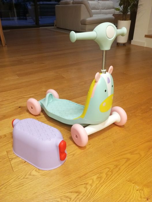 Hulajnoga jeździk pchacz 3w1 skip hop zoo unicorn jednorożec 12+