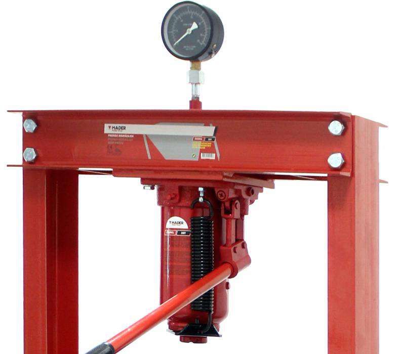 Prensa Hidráulica de coluna c/ capacid. 20 toneladas c/ Manómetro