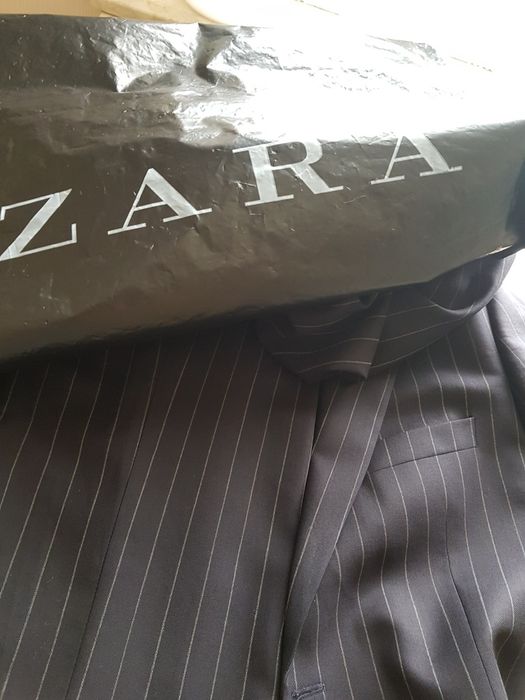 Garnitur ZARA r.56 ciemny grafit, gładki w dotyku