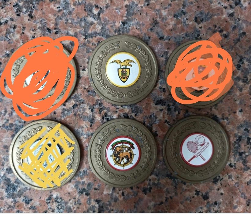 Medalhas de bronze de clubes de futebol da Frisumo