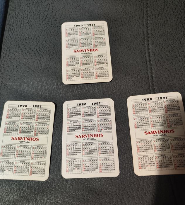 Conjunto de 4 calendários da Sarvinhos