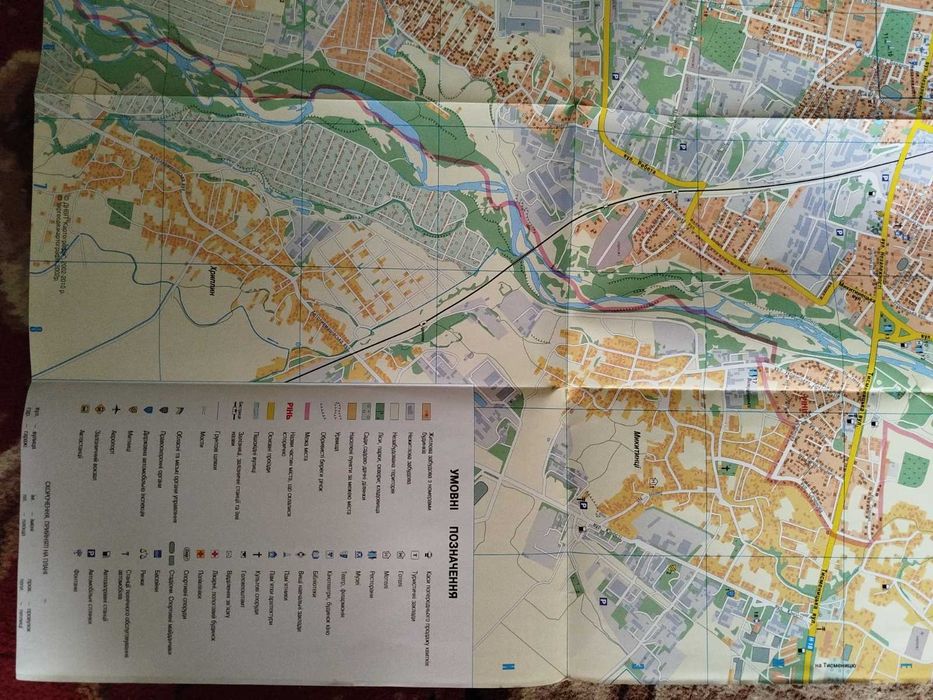 карта місто Івано-Франківськ 1 : 14 000 мапа