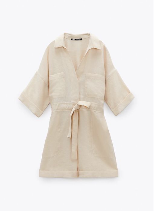Бежевий комбінезон zara xs