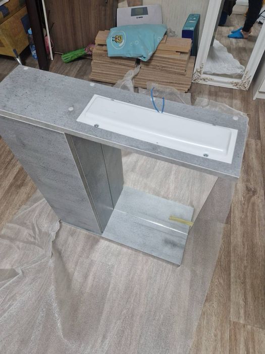 Зерколо в ванну с полочками