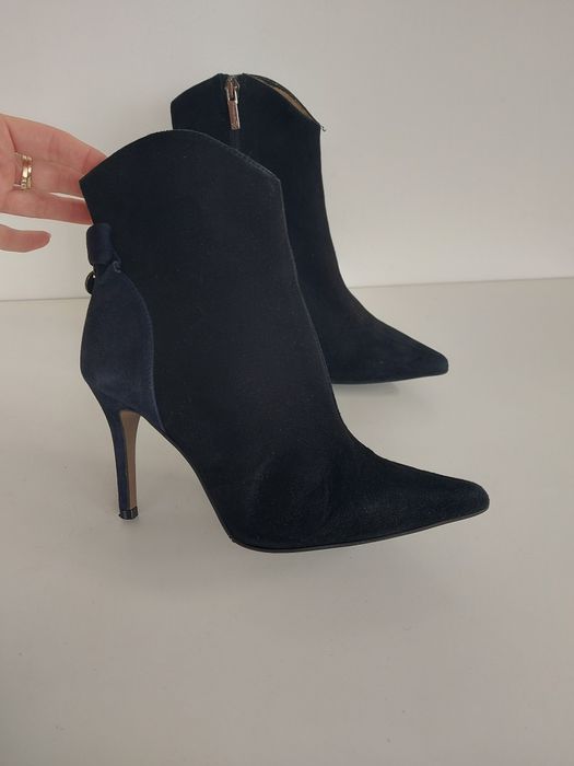 Buty damskie botki skórzane Marian w rozmiarze 38