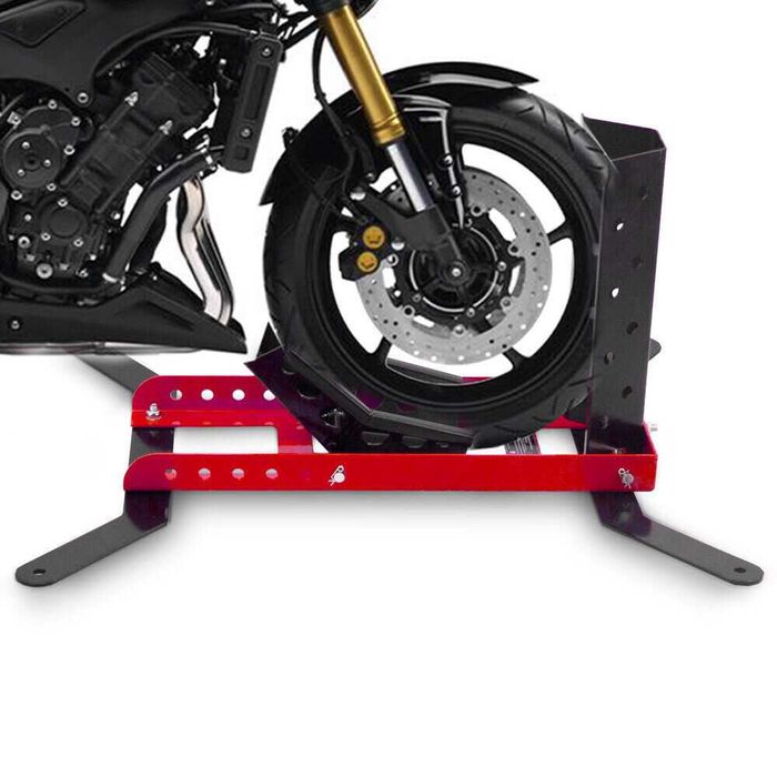 STOJAK / UCHWYT TRANSPORTOWY do motocykla 450kg czerwony