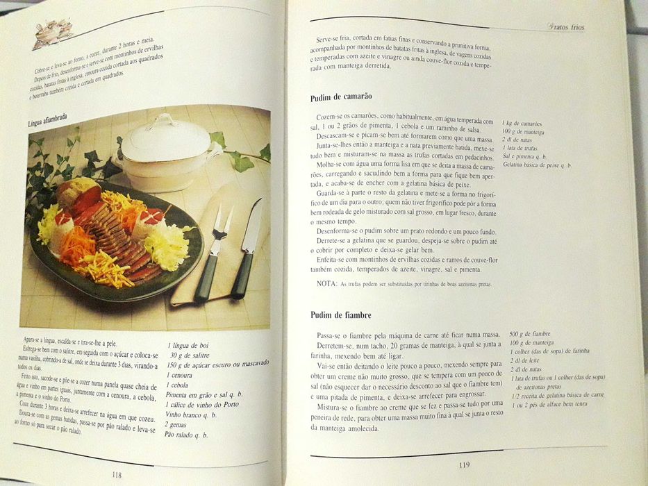Livros de Culinária: Tesouro das Cozinheiras / Os Prazeres da Boa Mesa