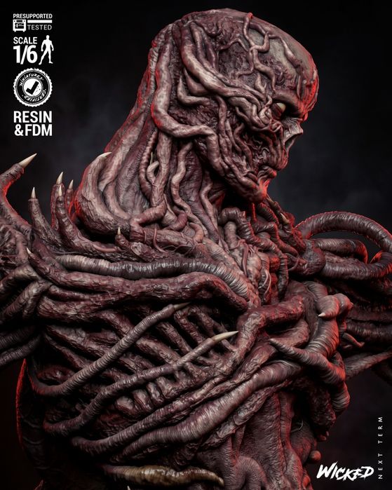 Figurka 3D  Stranger Things VECNA– Fan Art, druk 16K