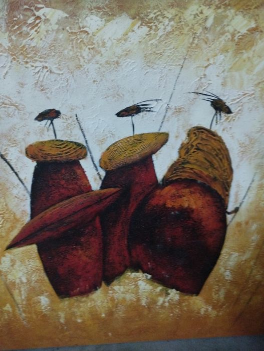 Tela quadrada tons laranja