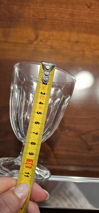 12 copos vidro de pé