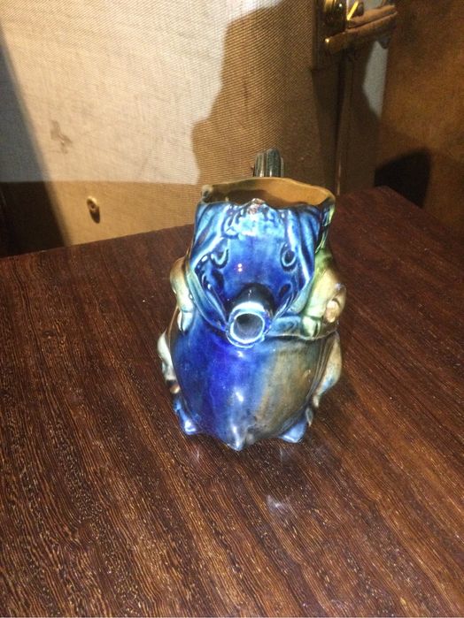 Jarro Zoomórfico Porco Faiança Barcelos Séc XIX 10,5 cm