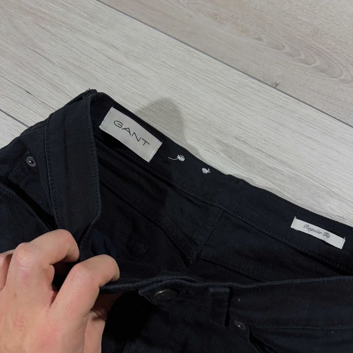 Джинси Гант GANT Regular Fit Black Denim, розмір W30/L32