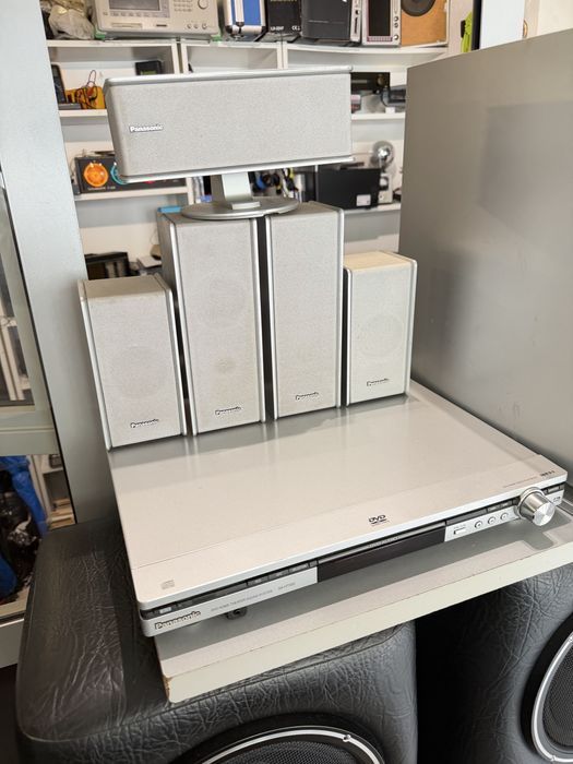 Zestaw kina domowego Panasonic dvd + 5 głośników + subwoofer