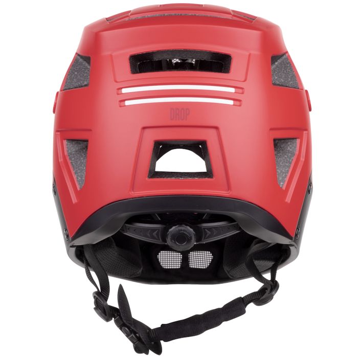 Kask Rowerowy Dziecięcy Full Face Force Drop Czerwono-Czarny L/Xl