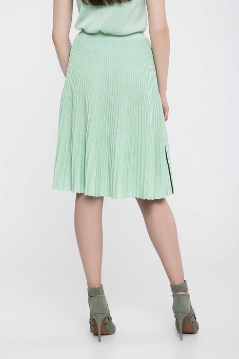 Спідниця Sewel міді бірюзова миди бирюзовая плиссе плісе юбка весняна