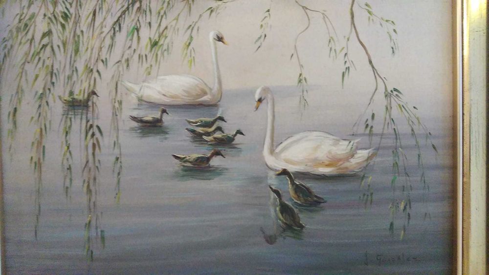 Baixa preço -Pinturas óleo J. GONZÁLEZ