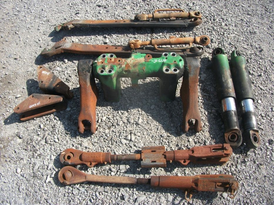 John Deere 6220--ramię,wieszak,odciąg,siłownik,wałek,uchwyt-części