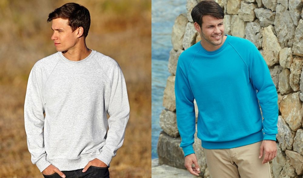 Чоловічий СВІТШОТ Базовий Реглан FRUIT OF THE LOOM